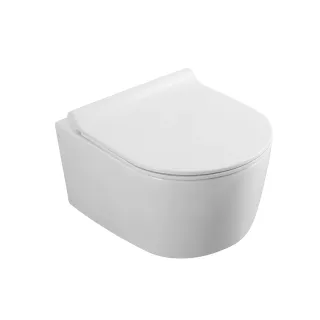 Alicante Rimless miska WC wisząca z deską wolnoopadającą slim, duroplast