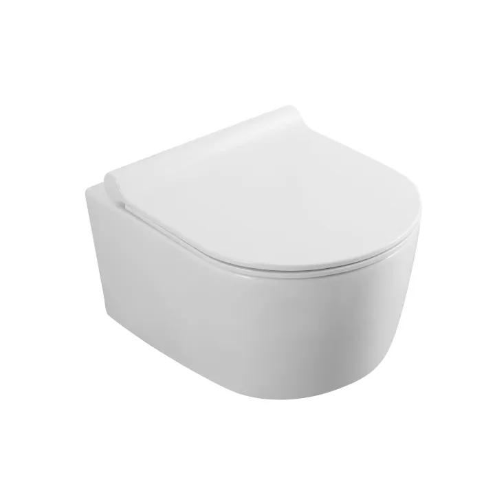 Alicante Rimless miska WC wisząca z deską wolnoopadającą slim, duroplast