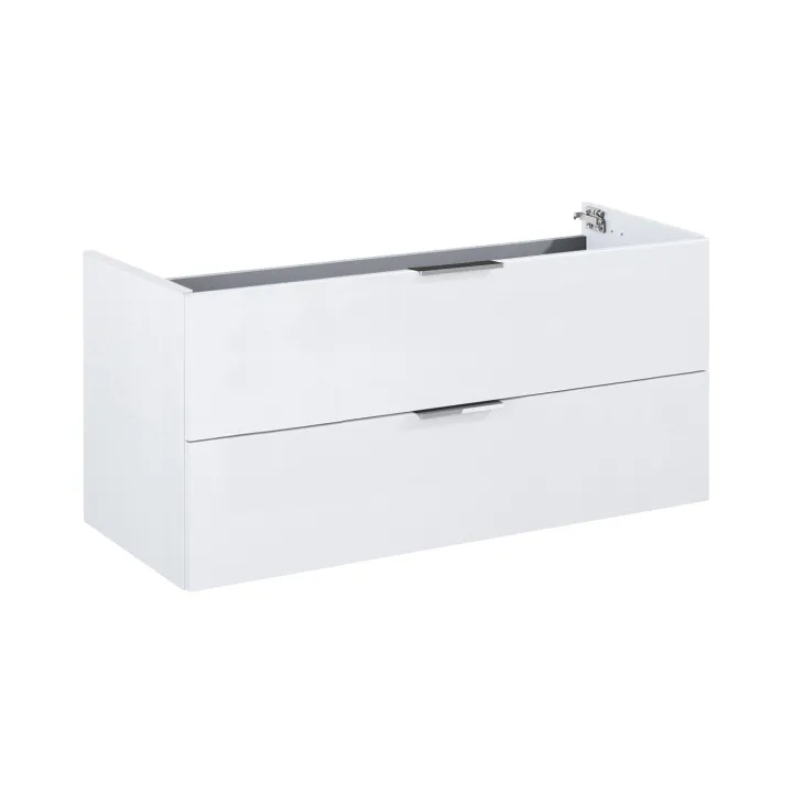 Frame komoda 100 cm 2-szufladowa biały połysk bez blatu podwieszana