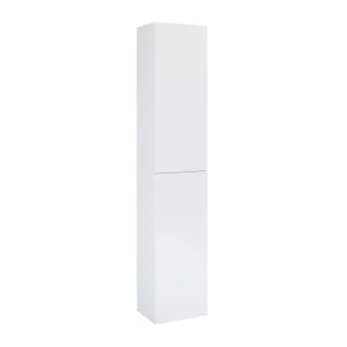 Madrid słupek wiszący 2-drzwiowy 30x23,6x150 cm biały połysk podwieszany