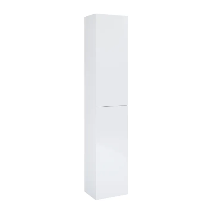 Madrid słupek wiszący 2-drzwiowy 30x23,6x150 cm biały połysk podwieszany