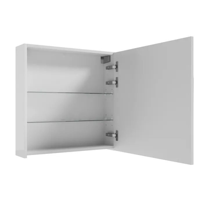 Ottima szafka wisząca z lustrem 60x60x15 cm (do samodzielnego montażu) biały połysk