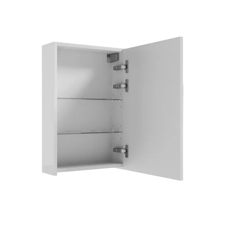 Ottima szafka wisząca z lustrem 40x60x15 cm (do samodzielnego montażu) biały połysk