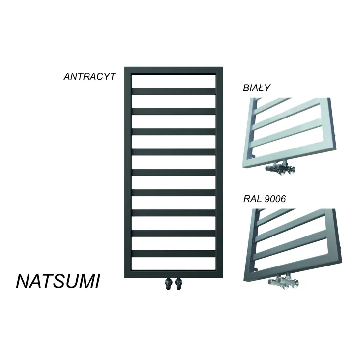 Natsumi grzejnik łazienkowy 720x530 mm silver 317W