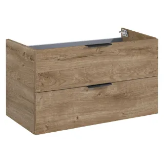Frame komoda 80 cm 2-szufladowa dąb canela bez blatu podwieszana