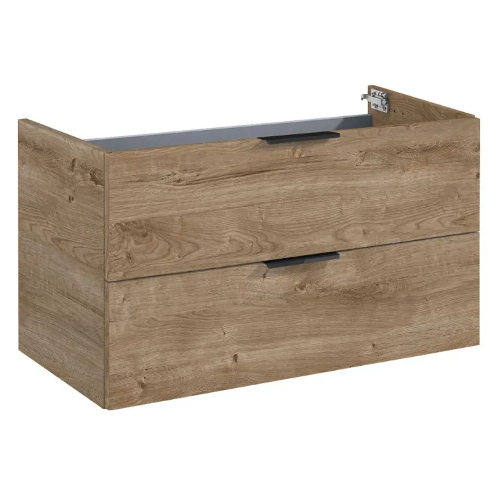 Frame komoda 80 cm 2-szufladowa dąb canela bez blatu podwieszana
