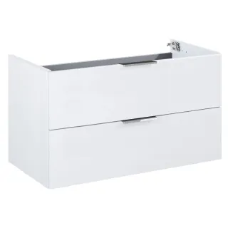 Frame komoda 80 cm 2-szufladowa biały połysk bez blatu podwieszana