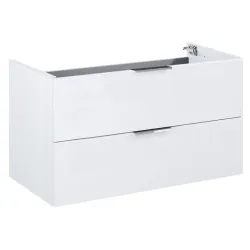 Frame komoda 80 cm 2-szufladowa biały połysk bez blatu podwieszana