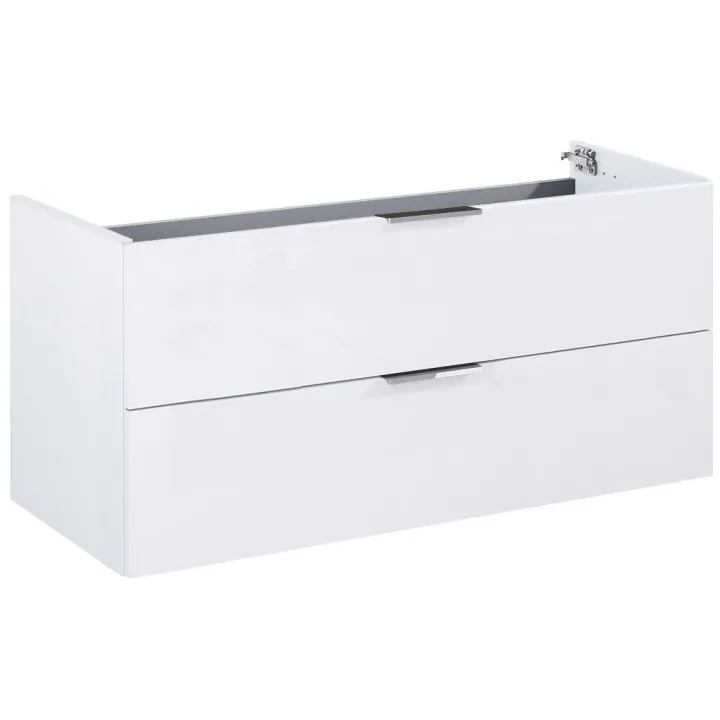 Frame komoda 100 cm 2-szufladowa biały połysk bez blatu podwieszana