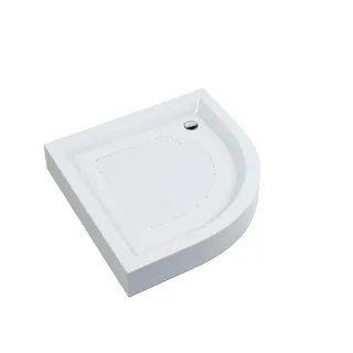 Standard brodzik półokrągły 80x80x16 cm, biały