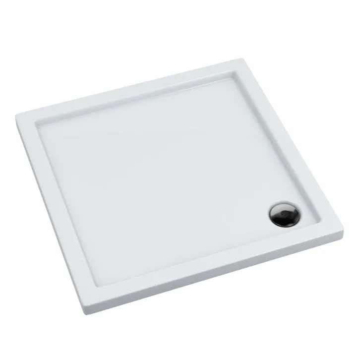 Slim brodzik kwadratowy 90x90x5 cm, biały