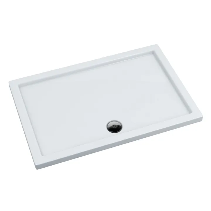 Slim brodzik prostokątny 90x120x5 cm, biały