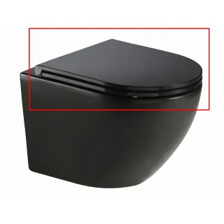 Soller deska sedesowa czarna wolnoopadająca, łatwe wypinanie