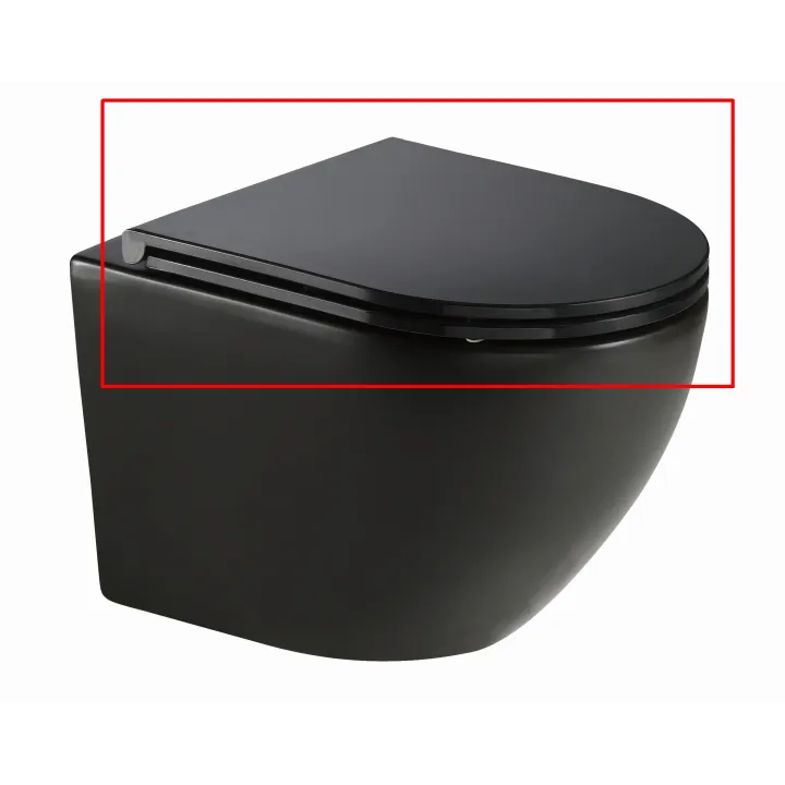 Soller deska sedesowa czarna wolnoopadająca, łatwe wypinanie