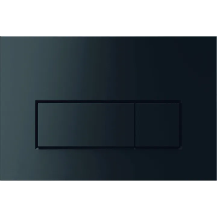 Optima Rectangle przycisk WC prostokąt czarny mat
