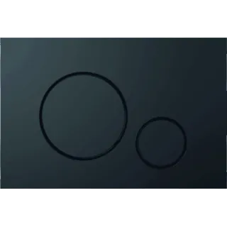 Optima Circle przycisk WC czarny mat