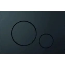 Optima Circle przycisk WC czarny mat