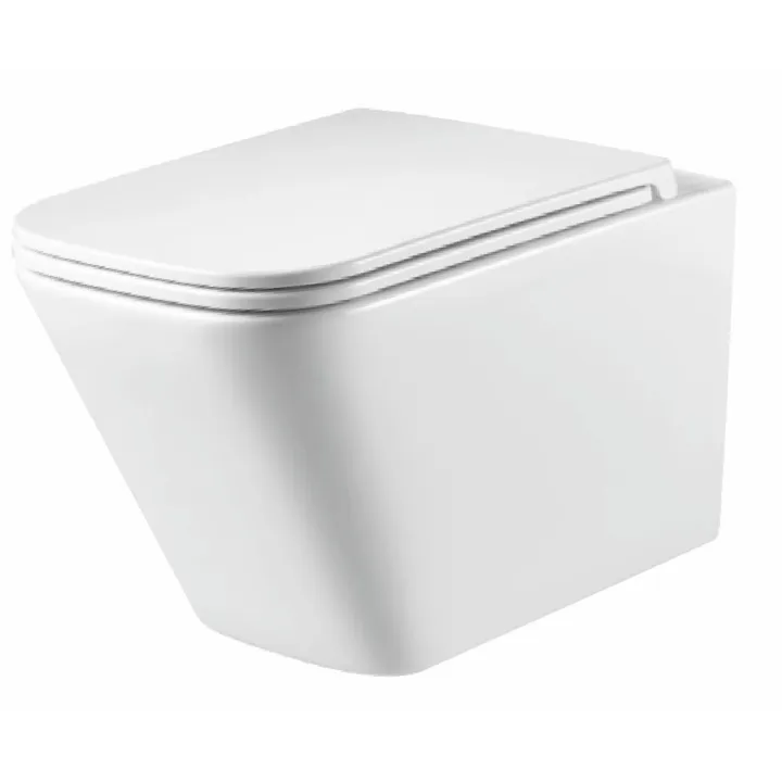 Getafe miska WC wisząca Storm biała z deską wolnoopadającą slim, duroplast