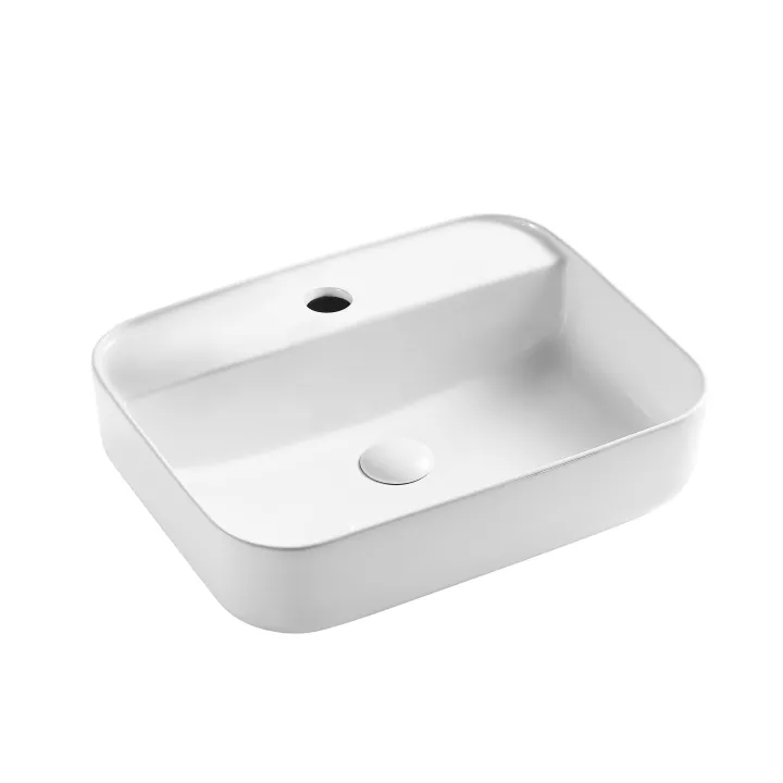 Toledo 50 cm umywalka nablatowa z otworem 50,5x40 cm