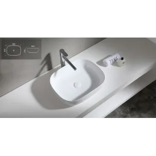 Asturia umywalka nablatowa 49x39,5 cm