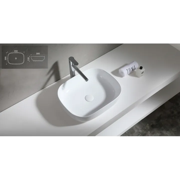 Asturia umywalka nablatowa 49x39,5 cm