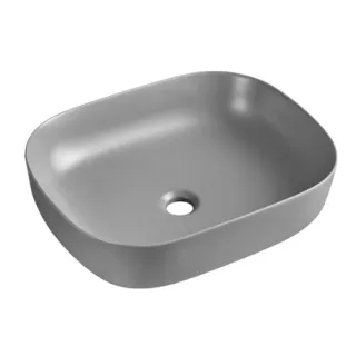 Asturia Gris umywalka nablatowa szary mat 49x39,5 cm