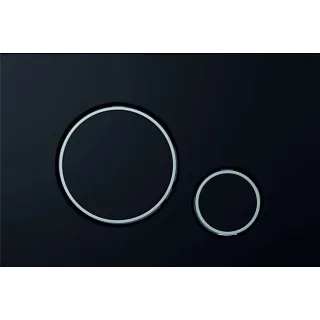 Optima Circle przycisk WC czarny mat + chrom