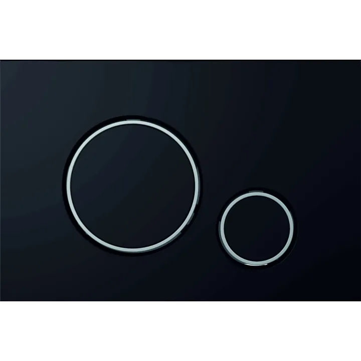 Optima Circle przycisk WC czarny mat + chrom