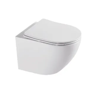 Soller Storm miska WC wisząca biała z deską slim wolnoopadającą, duroplast