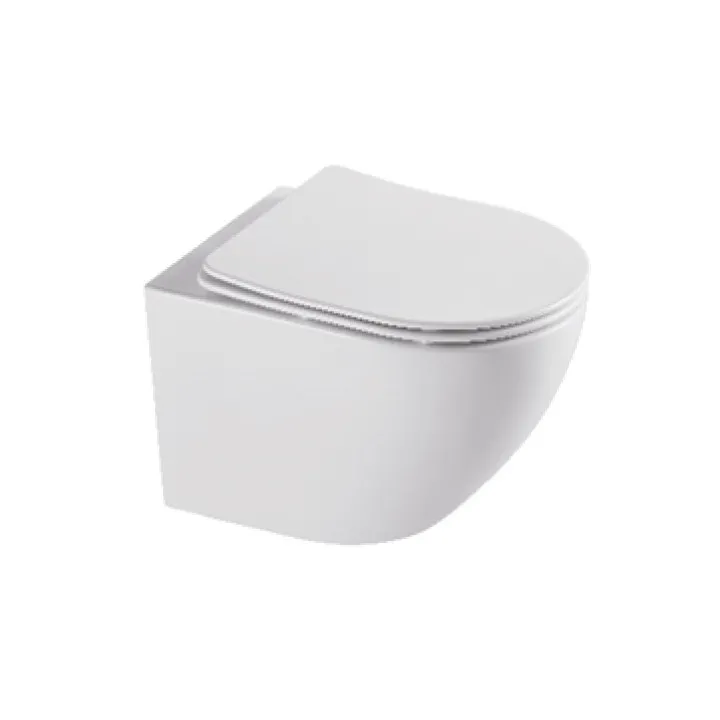 Soller Storm miska WC wisząca biała z deską slim wolnoopadającą, duroplast