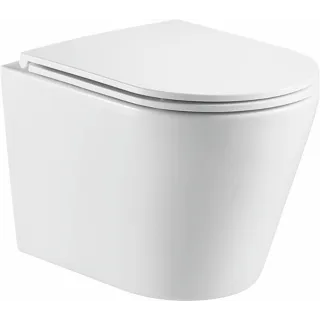 Oviedo Storm miska WC wisząca biała z deską wolnoopadającą slim, duroplast