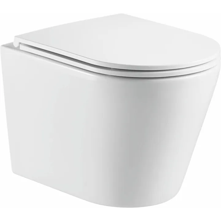 Oviedo Storm miska WC wisząca biała z deską wolnoopadającą slim, duroplast