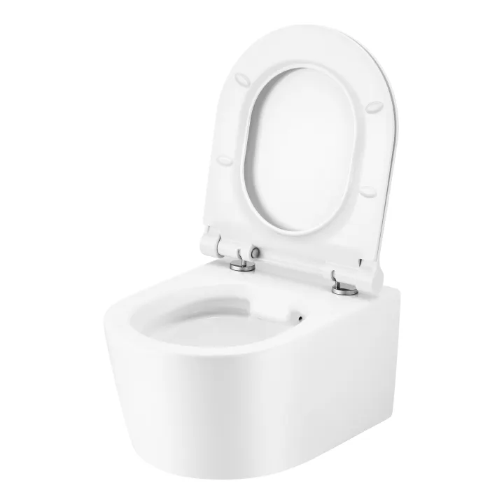 Alicante Rimless miska WC wisząca z deską wolnoopadającą slim, duroplast