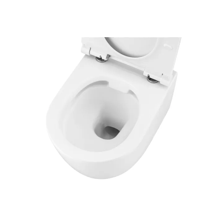 Alicante Rimless miska WC wisząca z deską wolnoopadającą slim, duroplast