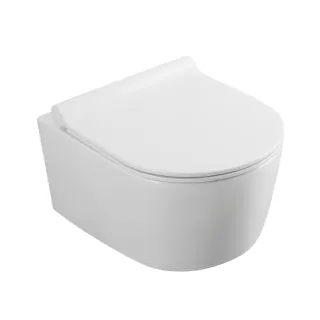Alicante Rimless miska WC wisząca z deską wolnoopadającą slim, duroplast