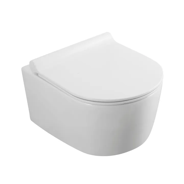 Alicante Rimless miska WC wisząca z deską wolnoopadającą slim, duroplast