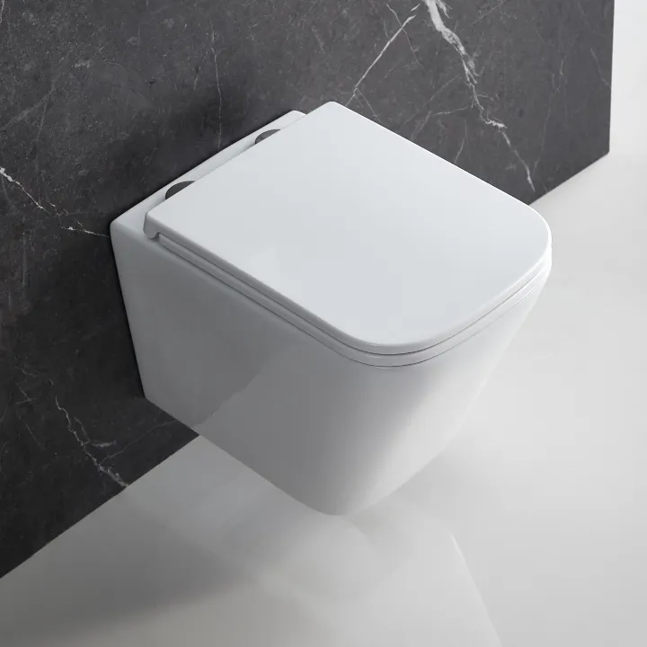 Getafe miska WC wisząca Storm biała z deską wolnoopadającą slim, duroplast
