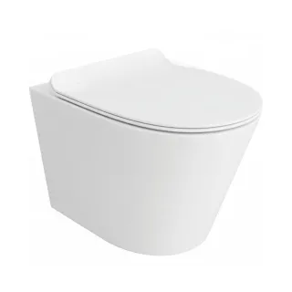 Oviedo Storm miska WC wisząca biała z deską wolnoopadającą slim, duroplast