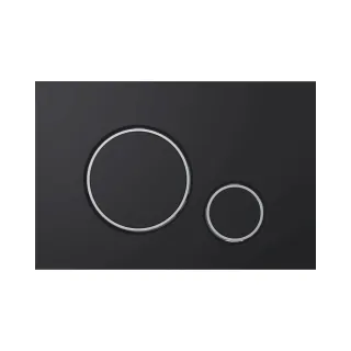 Optima Circle przycisk WC czarny mat + chrom