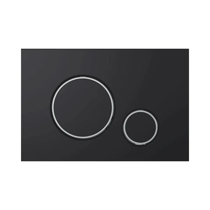 Optima Circle przycisk WC czarny mat + chrom