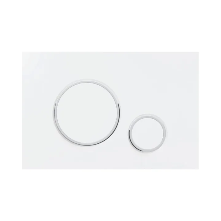 Optima Circle przycisk WC biały + chrom