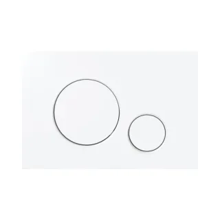 Optima Circle przycisk WC biały połysk