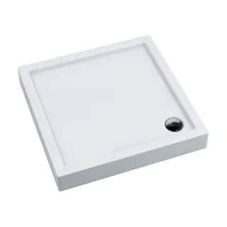 Sleek brodzik kwadratowy 90x90x14 cm, biały