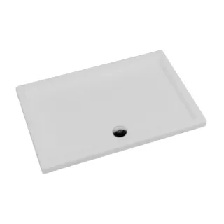 Slim brodzik prostokątny 90x120x5 cm, biały łupek