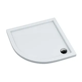Slim brodzik półokrągły 80x80x5 cm, biały