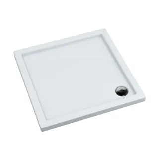 Slim brodzik kwadratowy 80x80x5 cm, biały