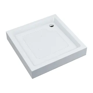 Standard brodzik kwadratowy 80x80x16 cm, biały