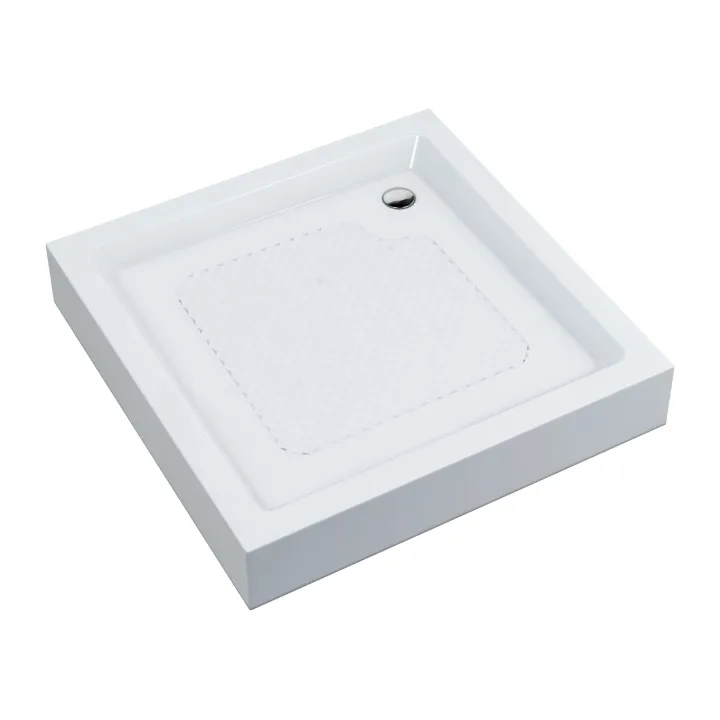 Standard brodzik kwadratowy 80x80x16 cm, biały