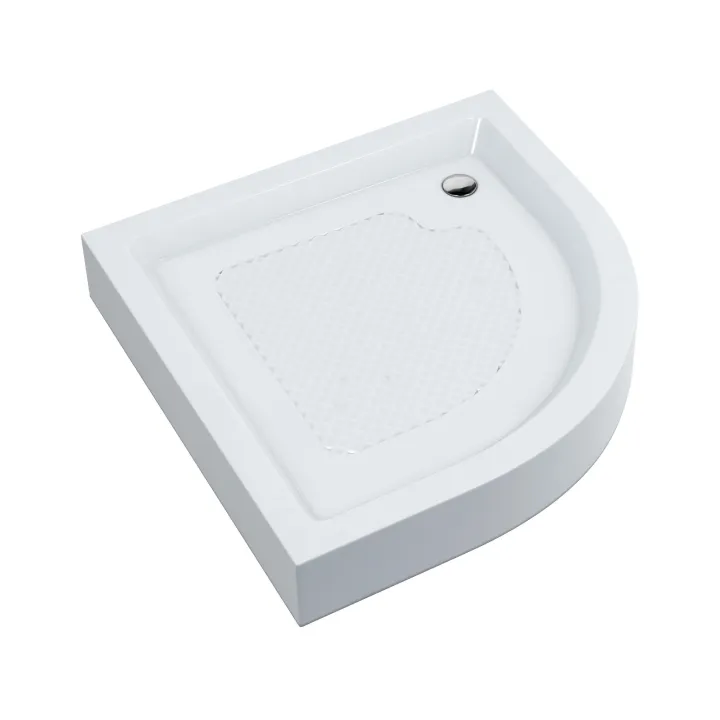 Standard brodzik półokrągły 90x90x16 cm, biały
