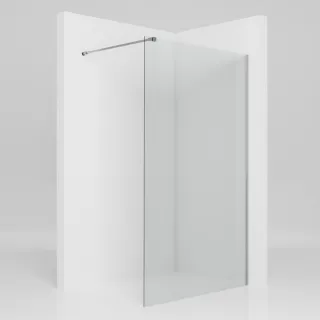 Fuji ścianka walk-in 90x200 cm, chrom optic, szkło transparent 8 mm, powłoka Glass Protect